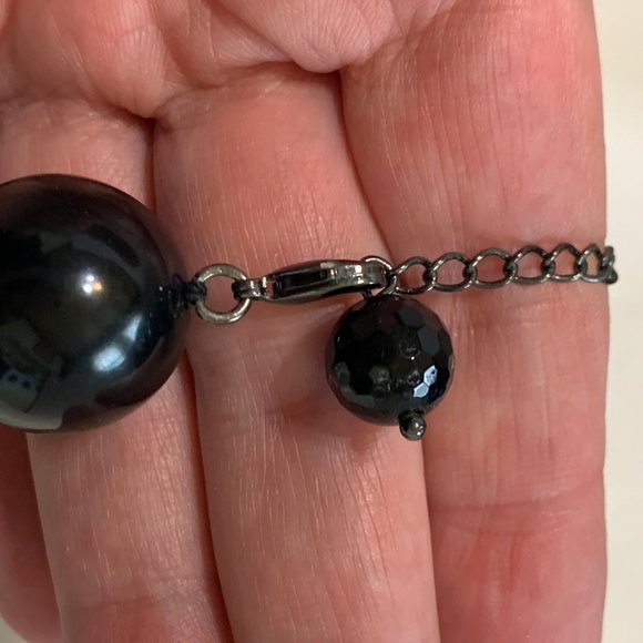 Chunky Retro Style Beaded Glass Choker - Picture 5 of 7